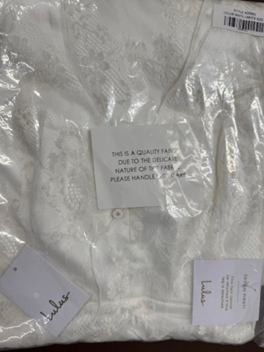 Lulus Made for Forever White Lace Mermaid Maxi Dress NWT - Picture 6 of 10
